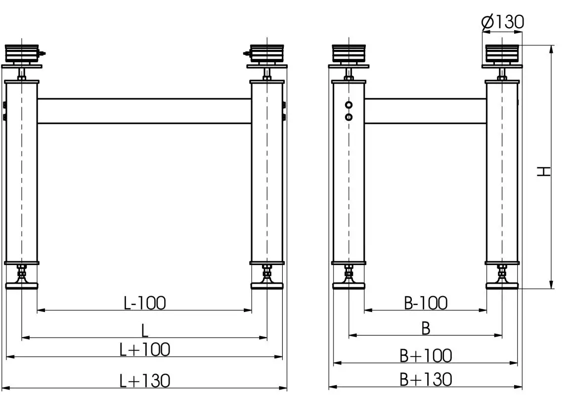 standa 1TS-AP Optical Table Supports User Manual - General information 3