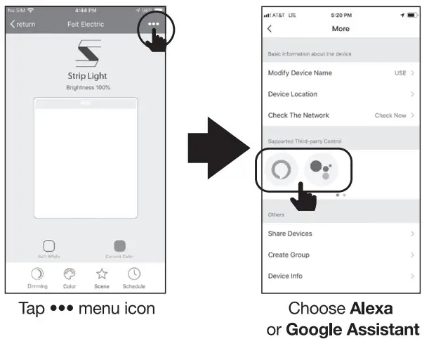 FEIT Electric TAPE192_RGBW_AG Smart LED Trip Light - optional