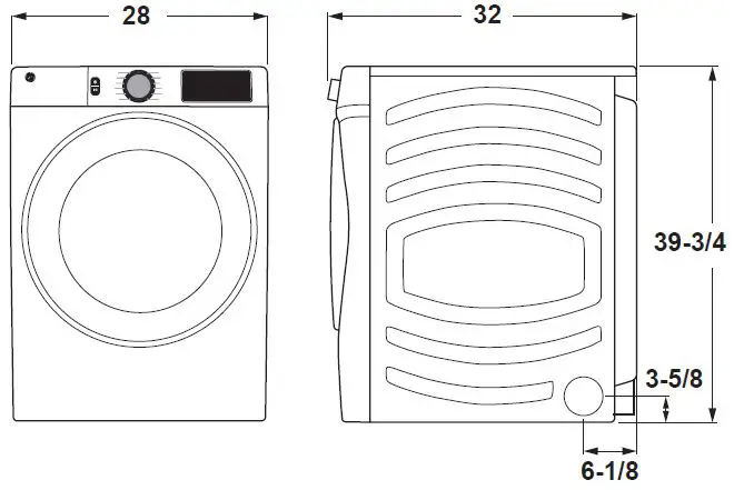 GE-APPLIANCES-GFD55ESPRRS-Capacity-Front-Load-Gas-Dryer-FIG 1