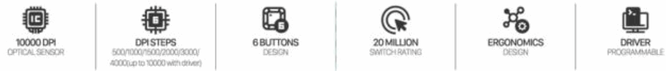 MARVO Sunspot W1 G949 Wireless Gaming Mouse - fig