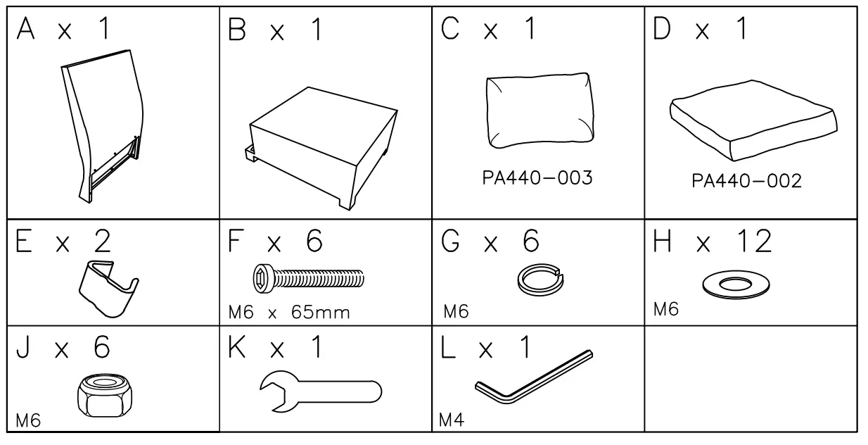 ASHLEY P440 846 Salem Beach Armless Chair with Cushion - Fig