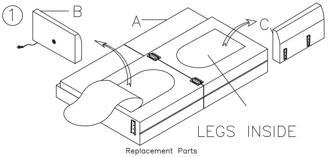ASHLEY 7680365 Drescher Flip Flop Sofa - fig1