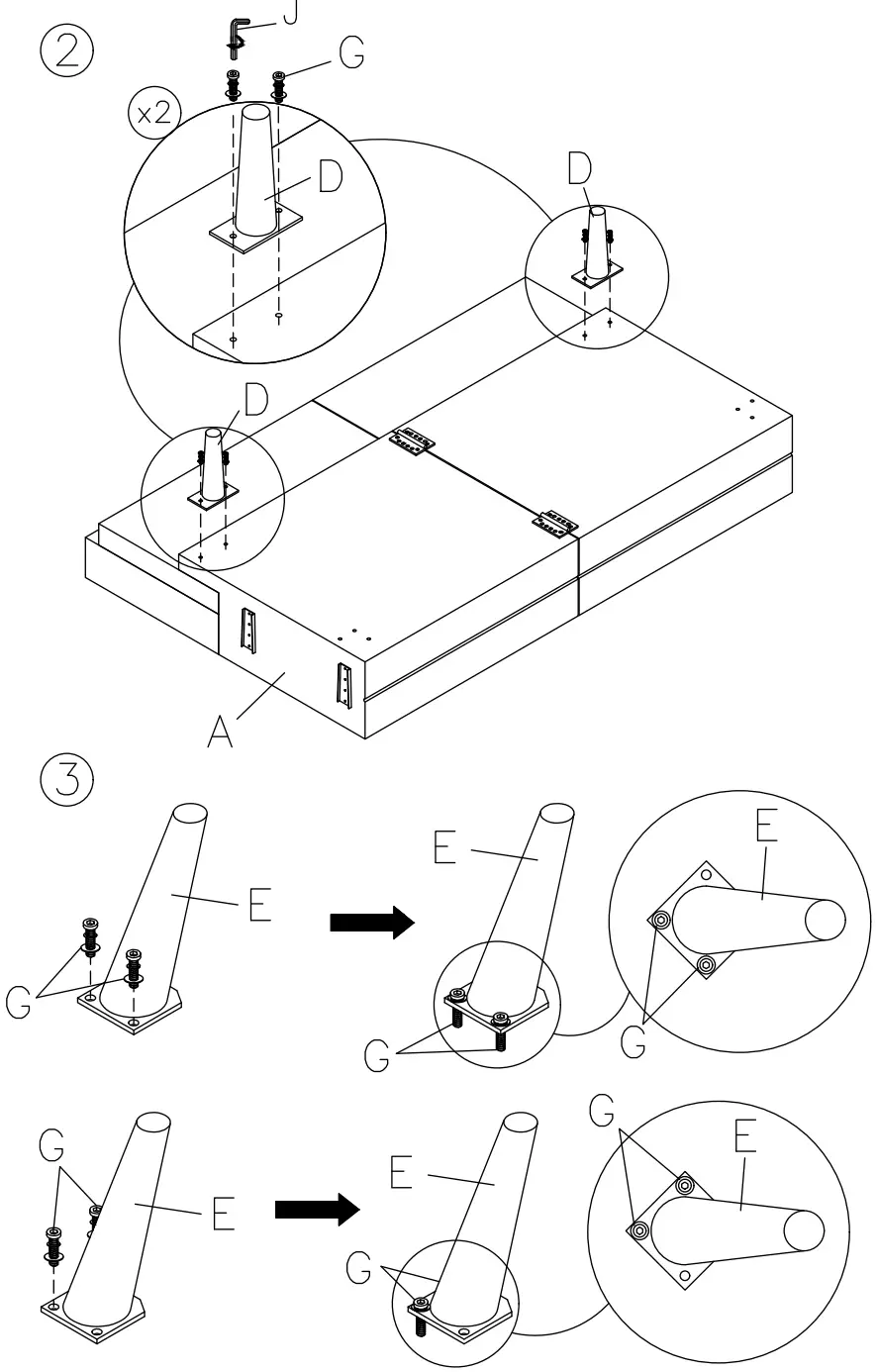 ASHLEY 7680365 Drescher Flip Flop Sofa - fig2