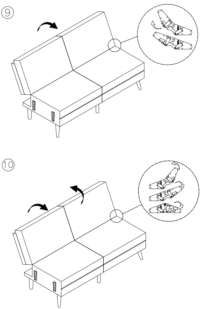 ASHLEY 7680365 Drescher Flip Flop Sofa - fig6