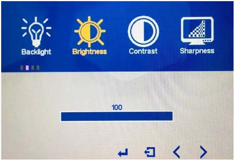 Quixant QM 133BD LCD Touch Monitor - Adjusting and Saving 4