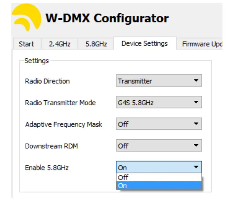 TMB W-DMX Wireless - Enabling 5 GHz