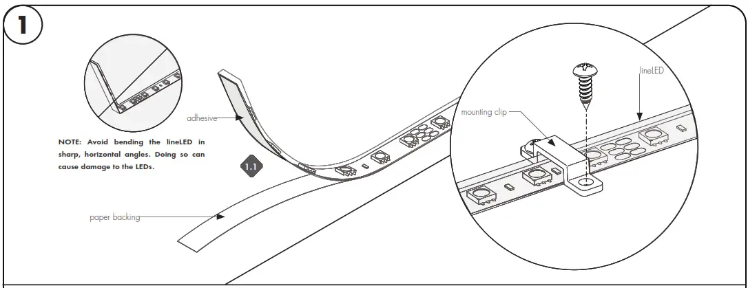 luminii LLDW60X2 WET-T LineLED 24V Color-Changing LED Strip - 1