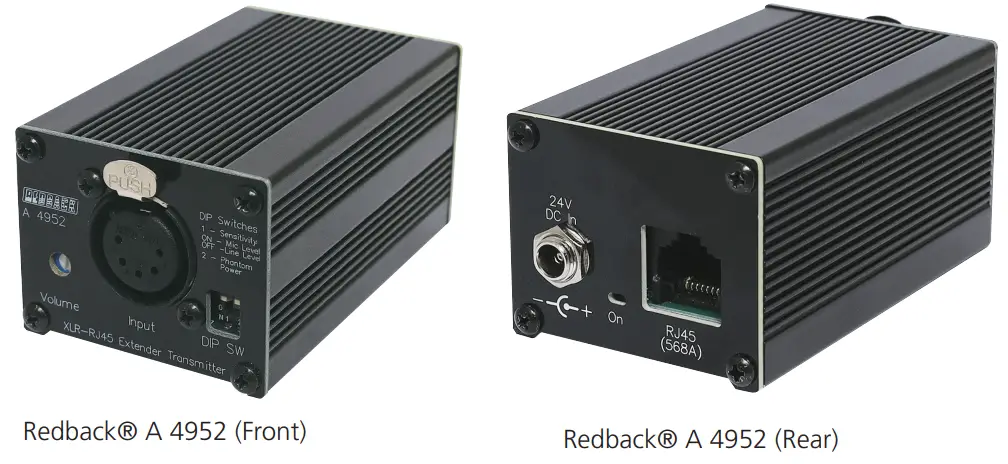 REDBACK A 4952 5 Pin XLR Cat5 Extender -