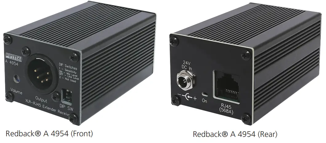 REDBACK A 4952 5 Pin XLR Cat5 Extender - Redback