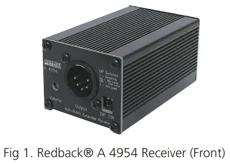 REDBACK A 4952 5 Pin XLR Cat5 Extender - Switch Settings