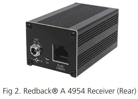 REDBACK A 4952 5 Pin XLR Cat5 Extender - configuration may result in damage