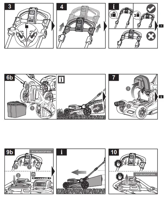 RYOBI RY36LMX46A 150 Battery Powered Mower - Fig3