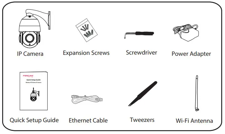 FOSCAM Wireless PTZ Dome IP Camera - fig 1