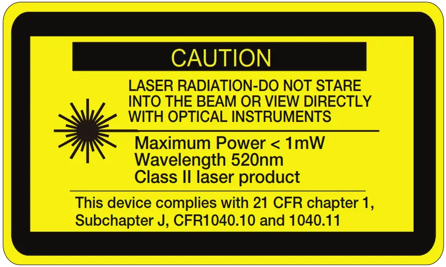 JOHNSON 40-6601 Self-Leveling Cross-Line Laser-- DANGER-