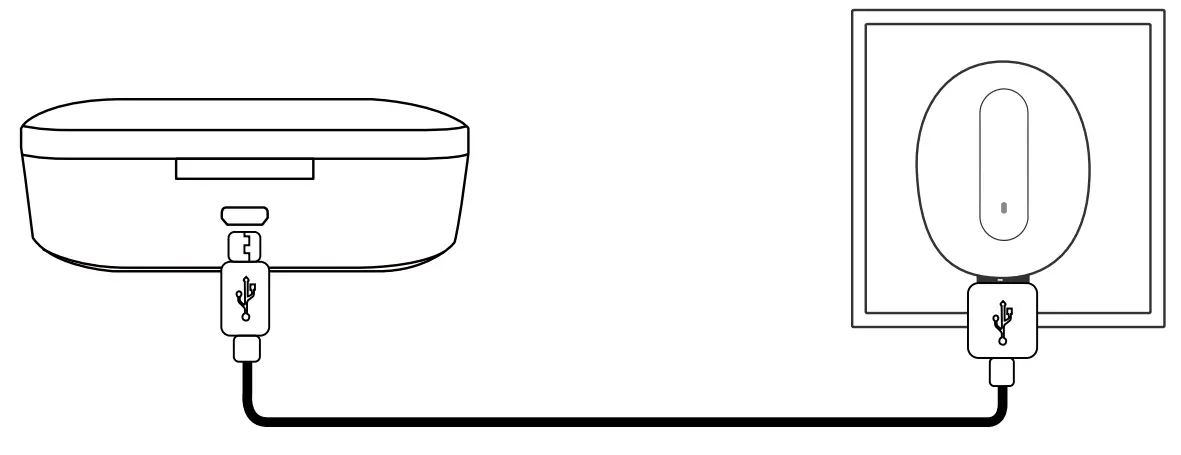 Avantree BTHS TWS115 True Wireless Stereo-Charging the case