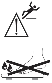 beurer BF 600 Diagnostic Bathroom Scale - Danger of slipping