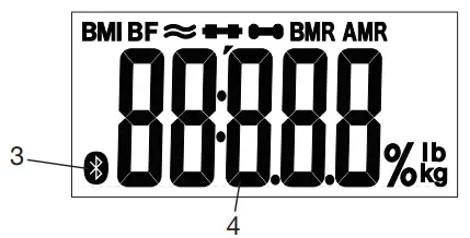 beurer BF 600 Diagnostic Bathroom Scale - Display