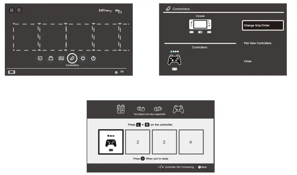 TOPWOLF HS-SW531 Switch Wireless Controller- Modes