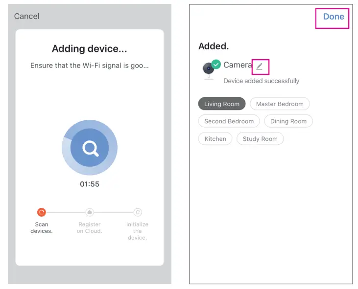 CONNECTED MAX Smart Indoor Camera - QR Code Configuration