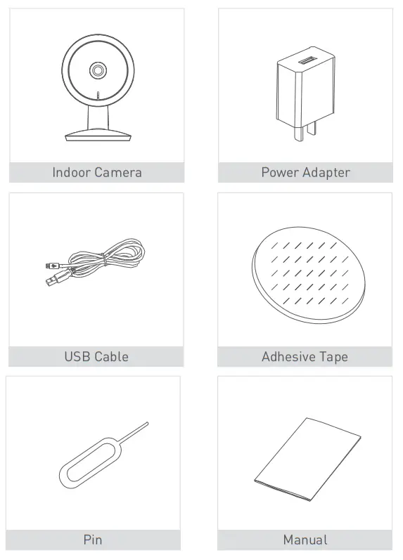 CONNECTED MAX Smart Indoor Camera - What's in the box