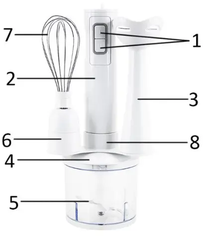 emerio HB 110920 Stick Blender Set - HAND BLENDER