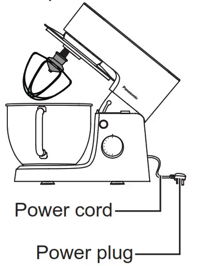 Panasonic MK CM300 Kitchen Machine- power plug