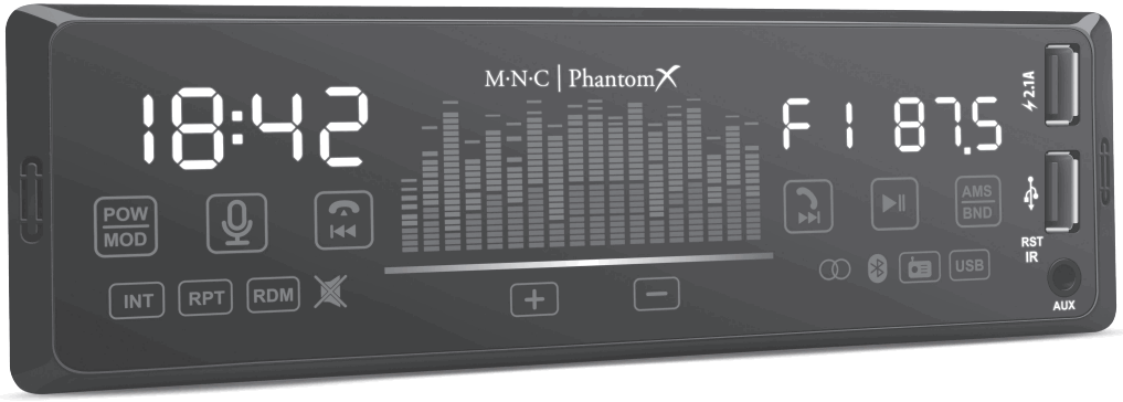 39752 Phantomx Multimedia Head Unit