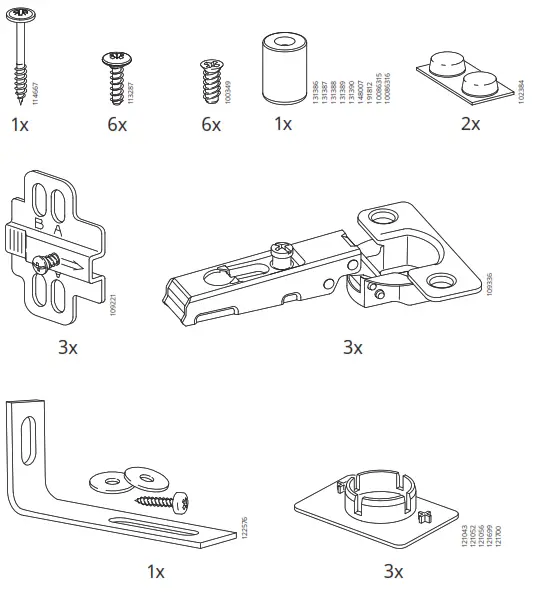 IKEA 902 756 17 OXBERG Glass Door - fig 1