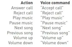 FIG 1 Voice commands