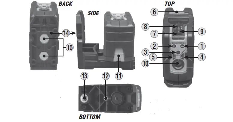 KLEIN TOOLS 93LCLG Self-Leveling Green Cross Line Laser Level with Red Plumb Spot fig 2