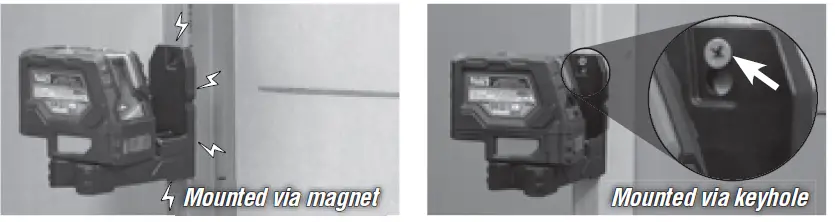 KLEIN TOOLS 93LCLG Self-Leveling Green Cross Line Laser Level with Red Plumb Spot fig 7