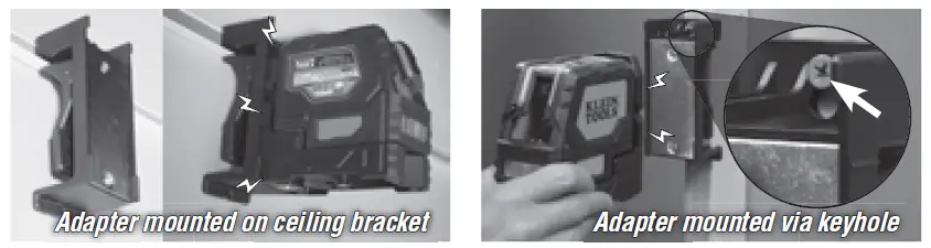 KLEIN TOOLS 93LCLG Self-Leveling Green Cross Line Laser Level with Red Plumb Spot fig 8