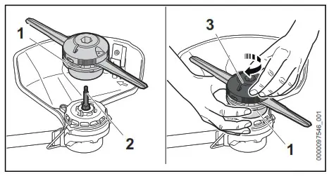 STIHL FSA 86 R Trimmer - Mounting the bump guard 5