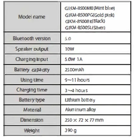 Gigastone KM-8500- Bluetooth- Karaoke- Microphone -fig 5