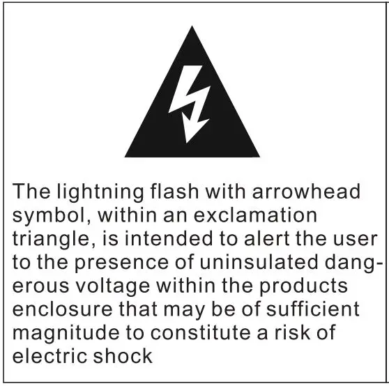 ZEBRONICS 4.1 Speaker Zeb-Indie - Warning- Electric Shock icon