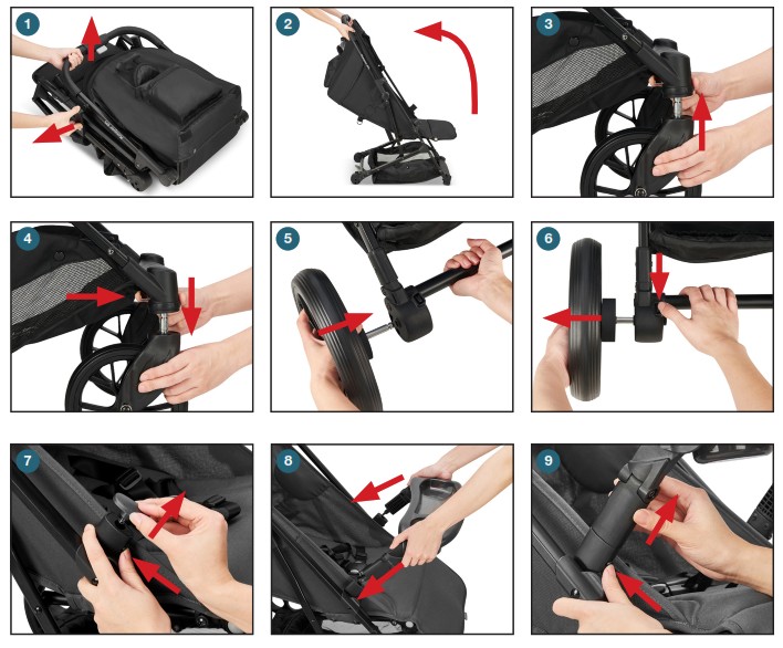 joovy Kooper RS Single Stroller with Snack Tray - Product Overview 2