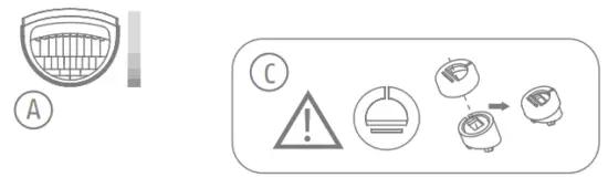 ABUS AZBW10000 Motion detector PIR PET - Lens