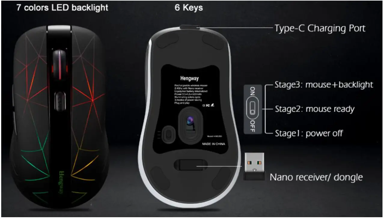 Shenzhen-Howell-Done-Electronics-Technology-H-MG200-2.4Hz-Wireless-Mouse-fig-1
