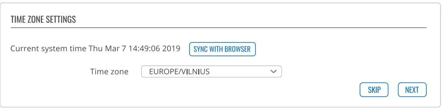 TELTONIKA Industrial VPN Router User Manual - Choose your time zone