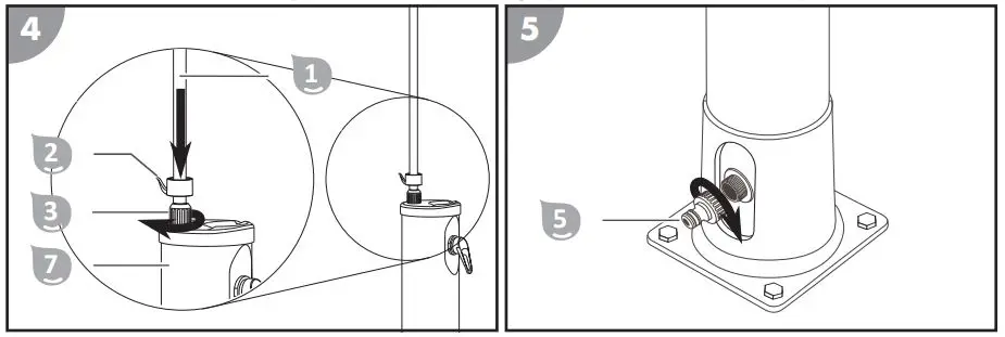 Steinbach ID452 Solar Shower - Place the tank top part onto the tank bottom part