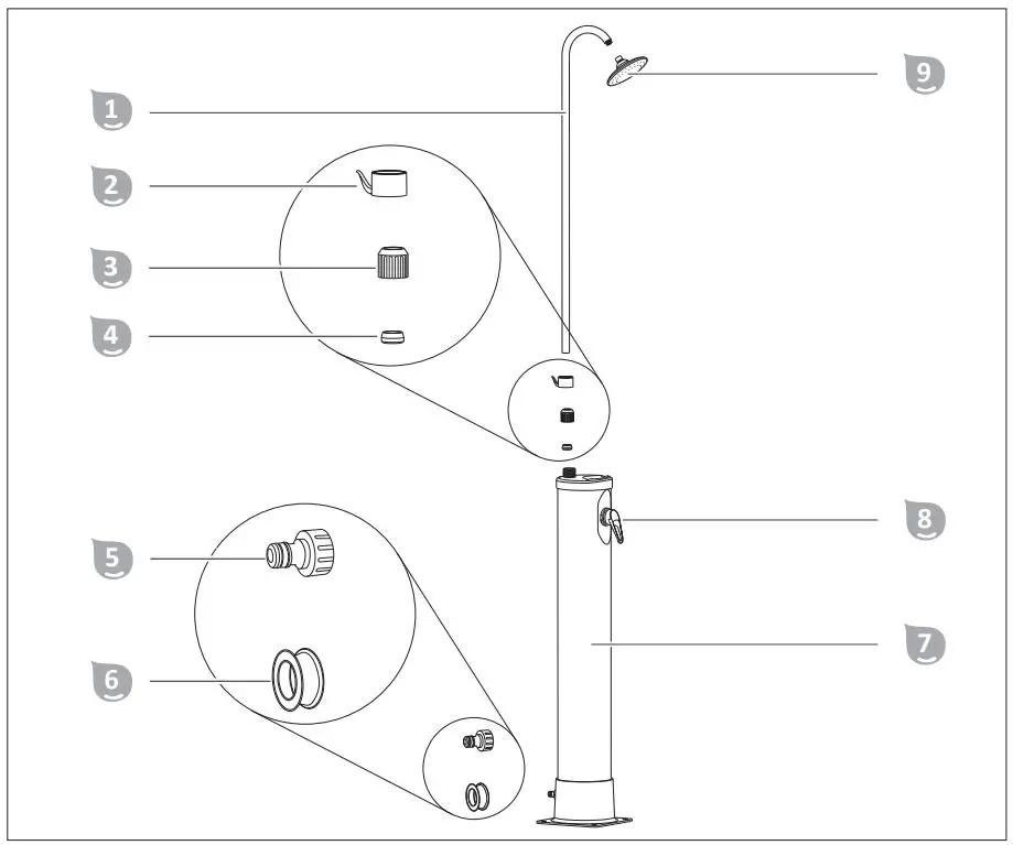 Steinbach ID452 Solar Shower - Product Overview