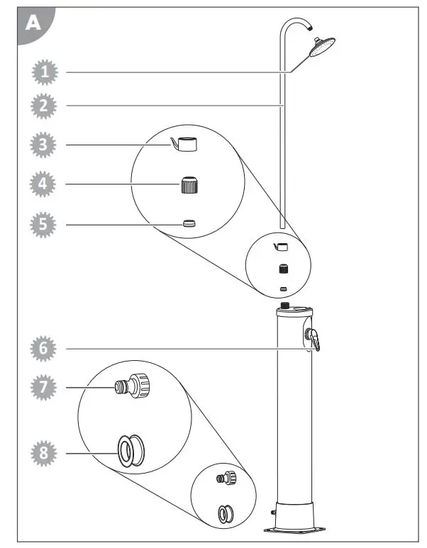 Steinbach ID452 Solar Shower - Spare parts