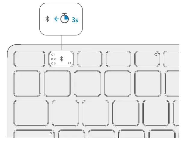 Microsoft C3K1954 Bluetooth keyboard - fig 1