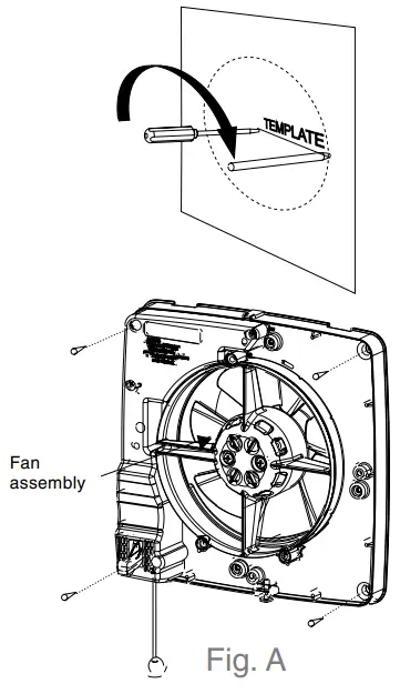 AIRFLOW Wall Exhaust Fan installation