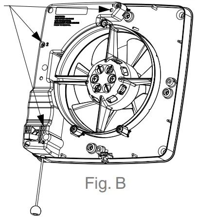 AIRFLOW Wall Exhaust Fan termination