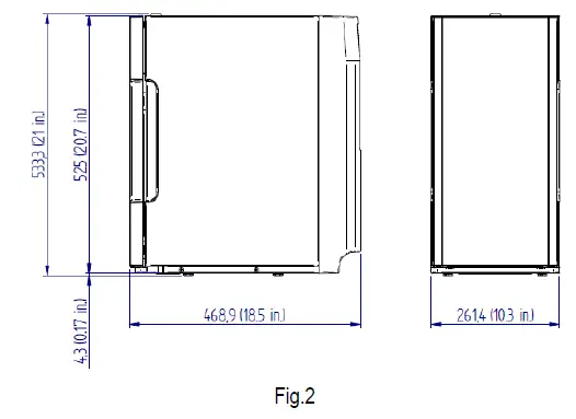 VITRIFRIGO FG10i DGT Refrigerators for Milk Storage- fig 1