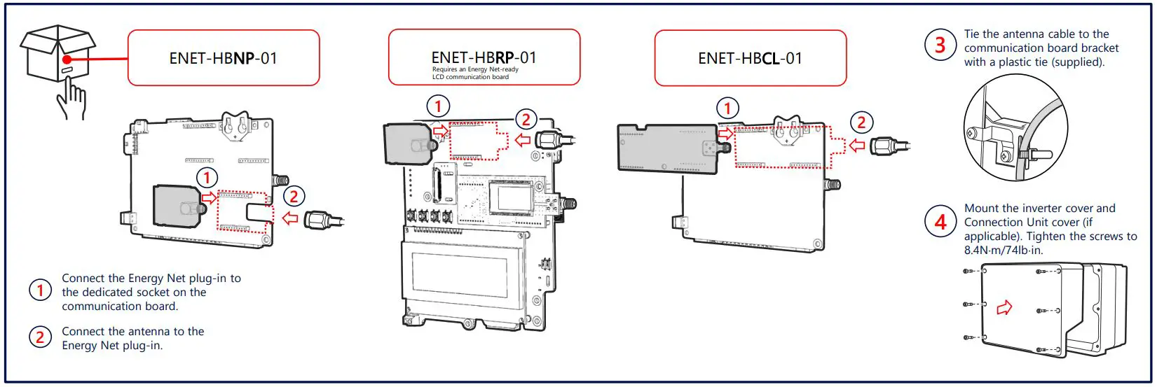 solar egde ENET-HBNP-01 Energy Net Plug-in and Antenna Installation Guide - Install and Connect the Plug-in
