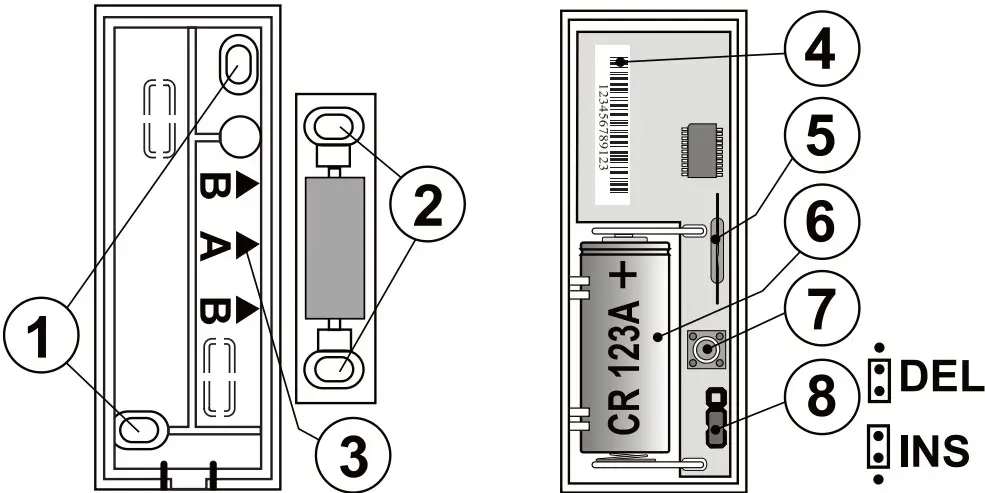 JABLOTRON JA 183M Wireless Magnetic Door Detector - fig 2