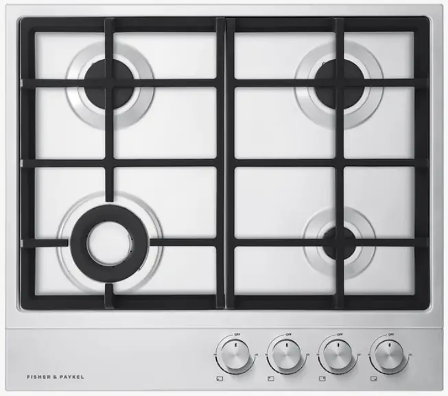 FISHER PAYKEL CG244DLPX1N LPG Gas on Steel Cooktop