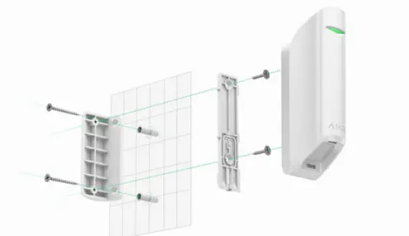 AJAX MotionProtect Curtain Curtain Type Wireless Motion Detector - Figure 11